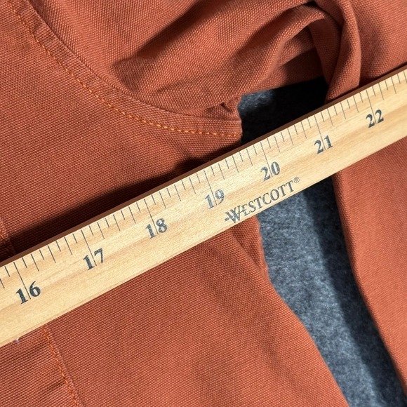 Topo‎ Designs Womens Organic Cotton Button Down Dirt Shirt LS Orange Sz Large - Picture 8 of 10